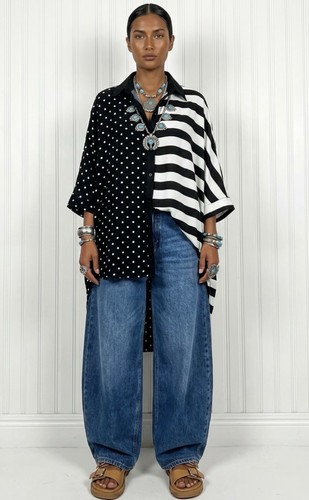 Damen schwarz weiß - , bluse