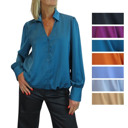 Damen satin bluse - damen,