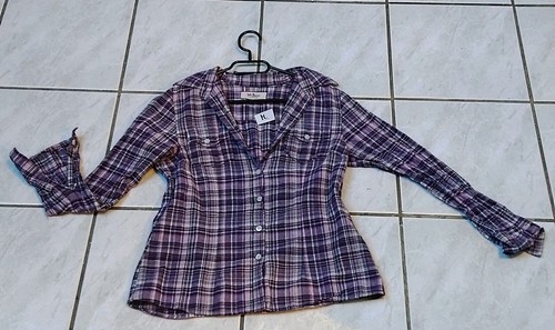 Top lila karierte john - lila,