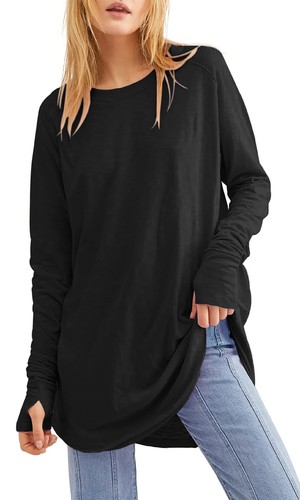 Damen langarmshirt oversize - damen,
